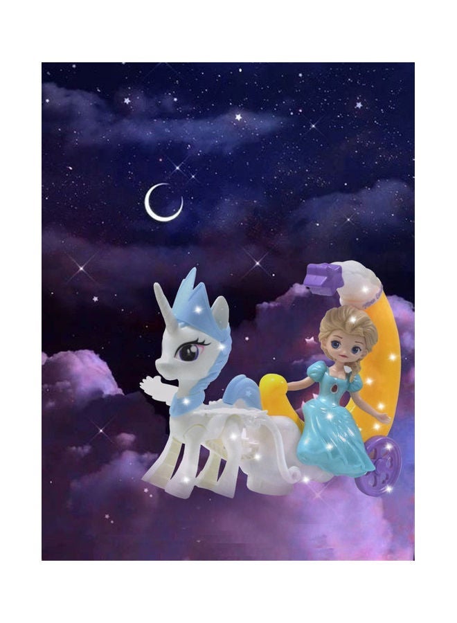 Moon Carriage Princess Series Toy With Light And Sound 24.5cm