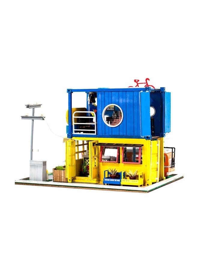 Wooden Dollhouse DIY Kit With LED Light