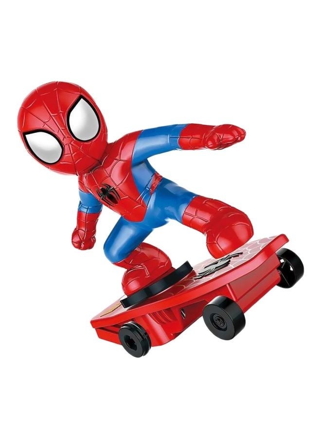 Spiderman Toy With Stand Skateboard For Kids