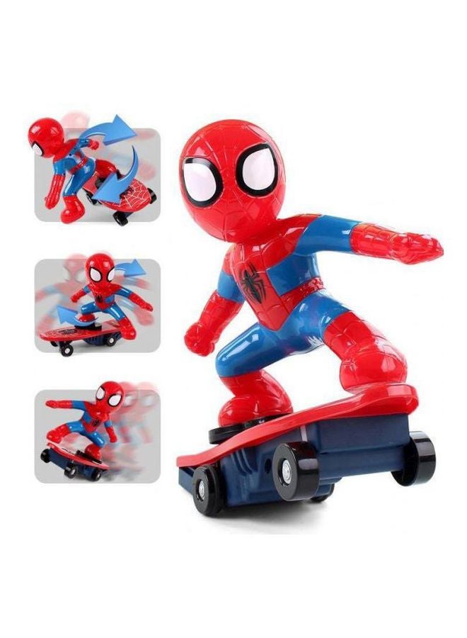 Spiderman Toy With Stand Skateboard For Kids
