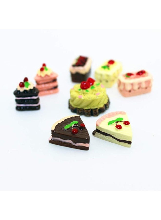 Dollhouse Decoration Accessories,1/12 Scale Miniature Dollhouse Accessories Decoration Mini Cake Food Kids Toy