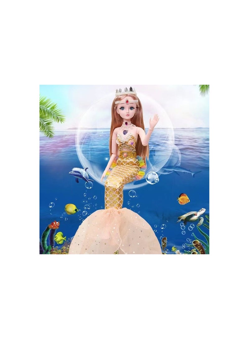 1-Piece 60CM High Mermaid Doll Set, Doll for Girl Toy Birthday Gift