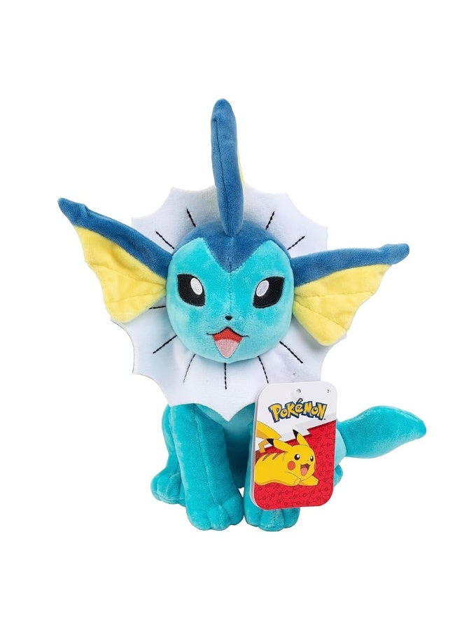 Pokemon Pokmon Vaporeon 8 Plush  Officially Licensed  Eevee Evolution Stuffed Animal Toy  Great Gift for Kids Boys Girls Fans