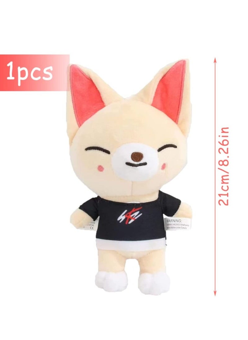 Plush Toy Stray Kids Stuffed Toy  Fox Doll Stuffed Animals Toy, Stray Kids Cuddly Toy Soft Plush Doll Toy for Kids Adults Boy Girls Soft Stray Plush Birthday Gifts for Kids