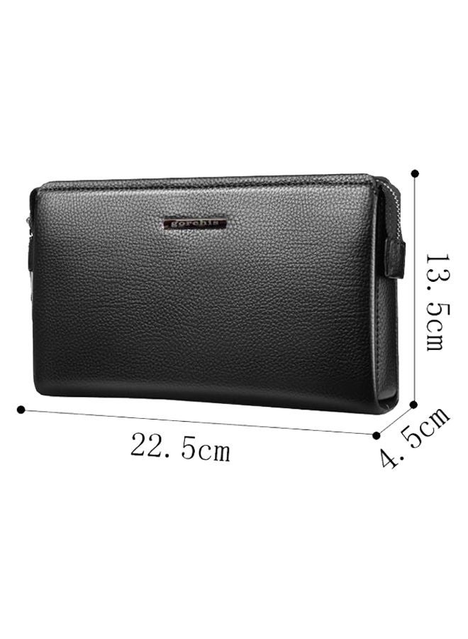 Large Capacity Business Clutch Black