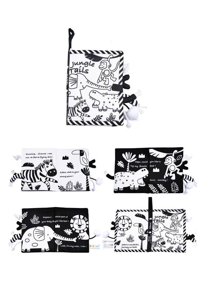 2-Piece Baby Cloth Early Education Soft Book Set 18.5 x 15cm