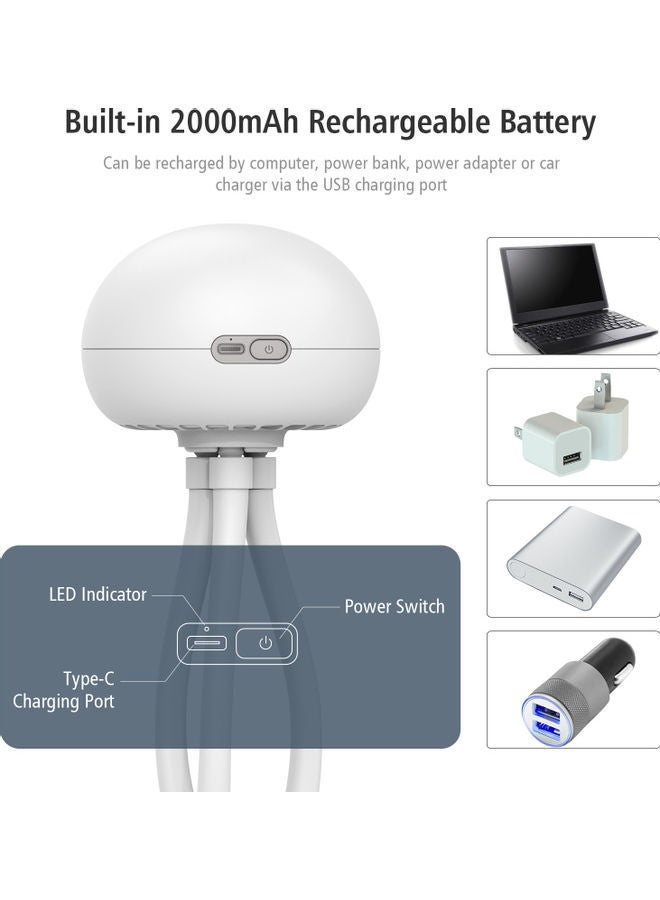 Baby Stroller USB Mini Fan With 3 Speeds 17x10.5x11cm