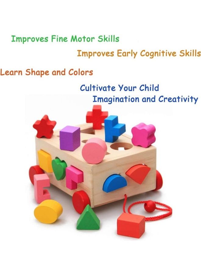 Educational Shape Sorter Building Blocks Set for Kids