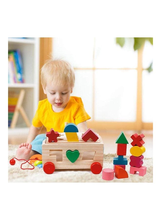 Educational Shape Sorter Building Blocks Set for Kids