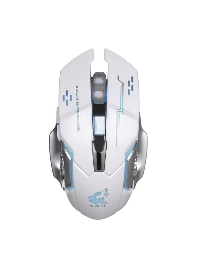 Wireless Gaming Mouse White/Grey/Blue