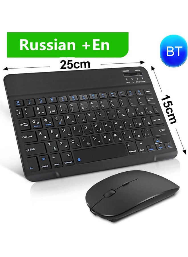 2-Piece Universal Type BT Keyboard and Mouse Set Black