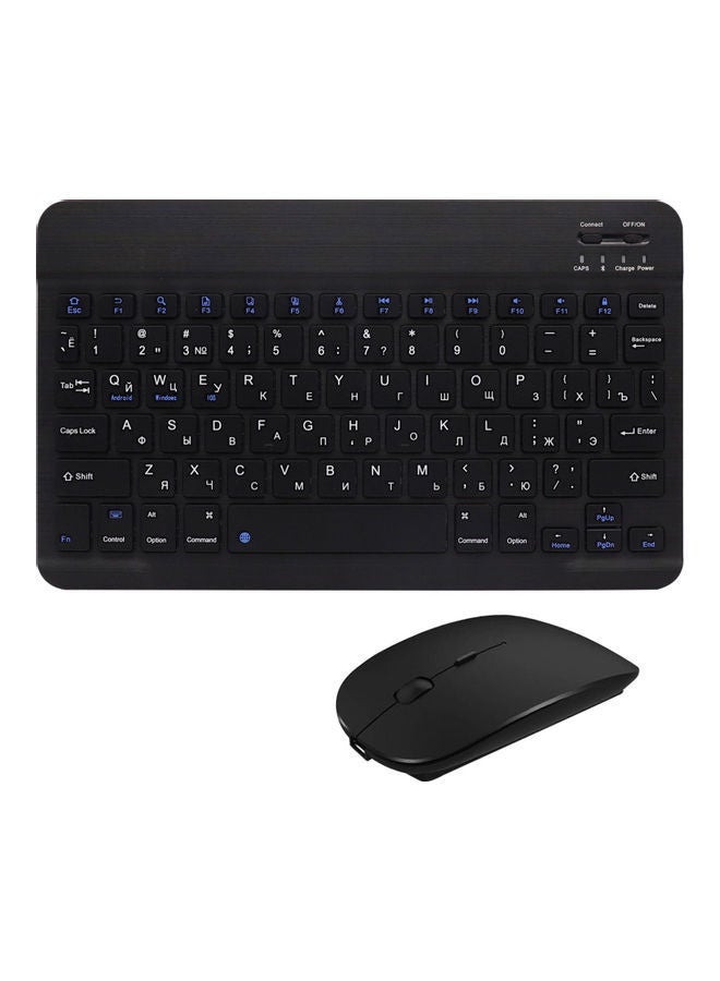 2-Piece Universal Type BT Keyboard and Mouse Set Black