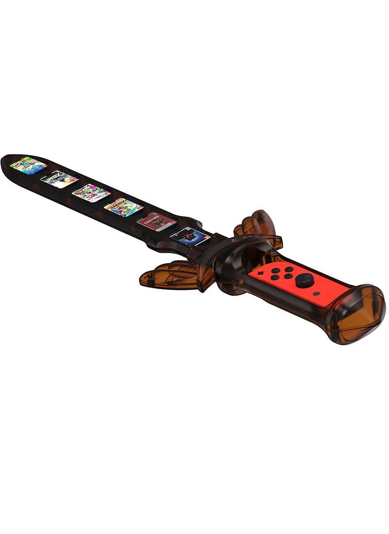 Compatible with Switch Sports Accessories, Gaming Sword Compatible with Switch Sports Chambara (Swordplay)/The Legend of Zelda: Sky Sword HD, for Joycon Right Controller with 12 Game Card Slots