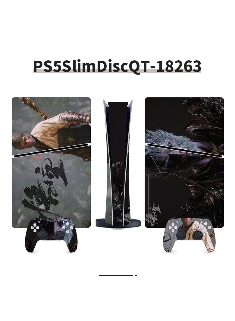 Suitable For Sony PS5 Gaming Console Black Myth Wukong Full Set Of Stickers