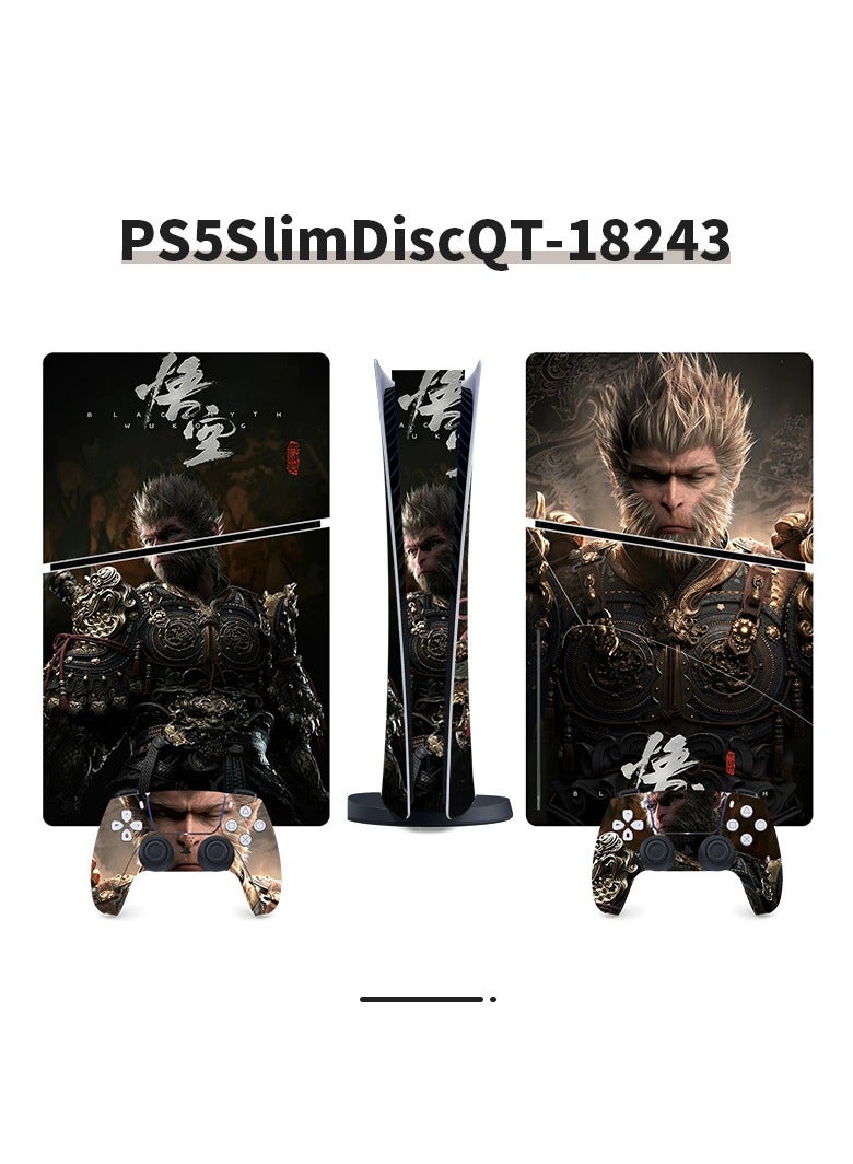 Suitable For Sony PS5 Gaming Console Black Myth Wukong Full Set Of Stickers