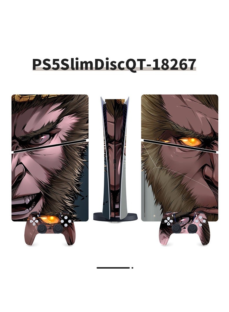 Suitable For Sony PS5 Gaming Console Black Myth Wukong Full Set Of Stickers