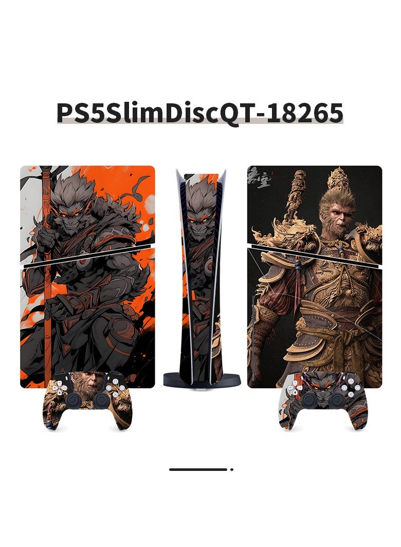 Suitable For Sony PS5 Gaming Console Black Myth Wukong Full Set Of Stickers