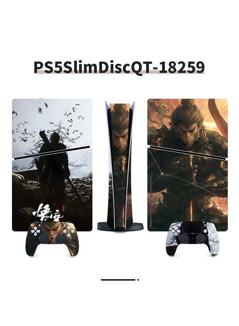 Suitable For Sony PS5 Gaming Console Black Myth Wukong Full Set Of Stickers