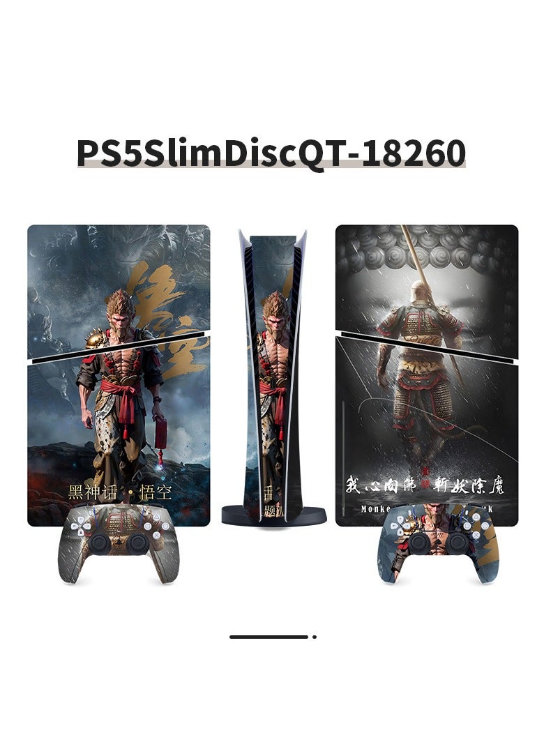 Suitable For Sony PS5 Gaming Console Black Myth Wukong Full Set Of Stickers