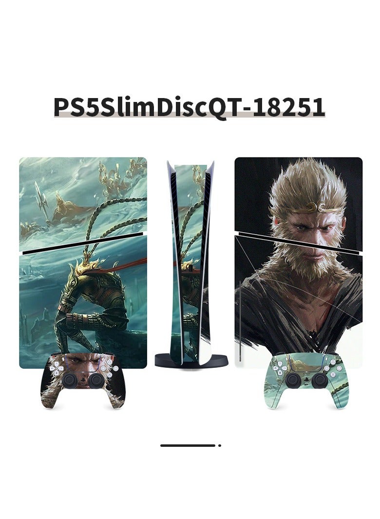 Suitable For Sony PS5 Gaming Console Black Myth Wukong Full Set Of Stickers