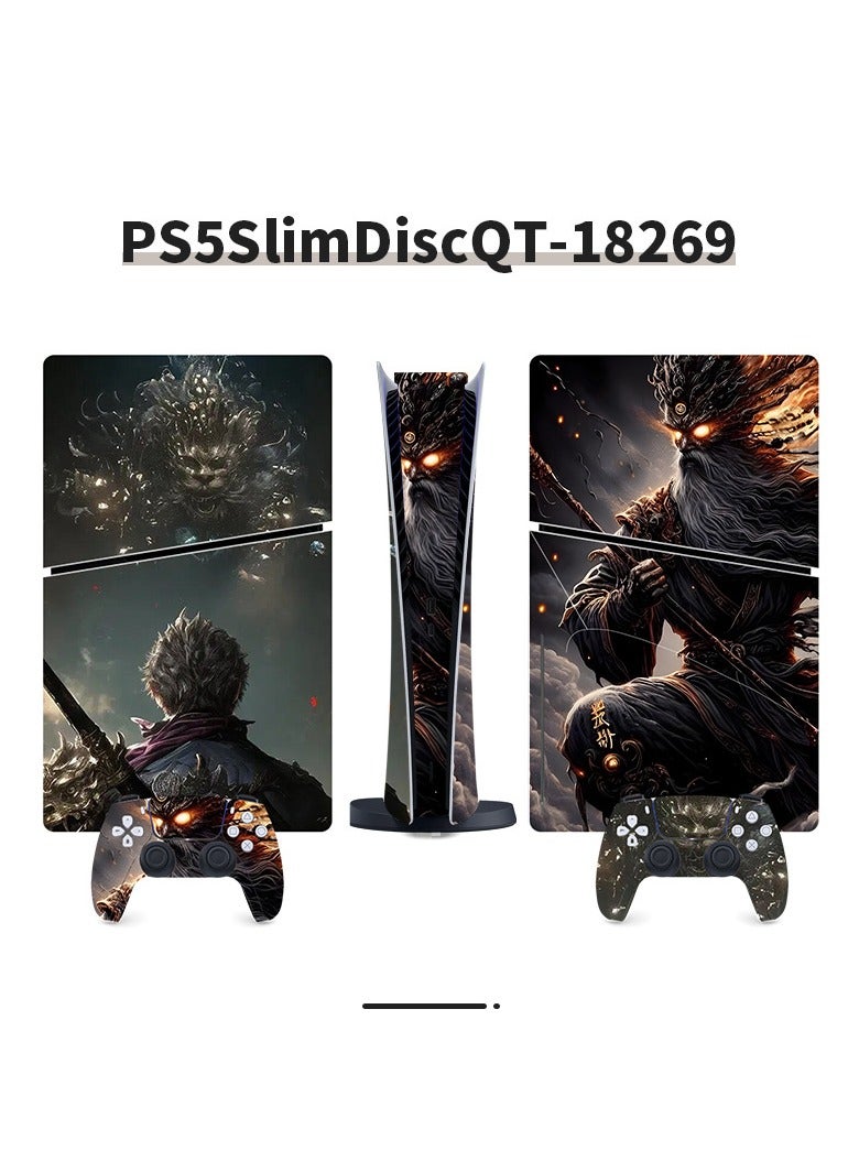 Suitable For Sony PS5 Gaming Console Black Myth Wukong Full Set Of Stickers