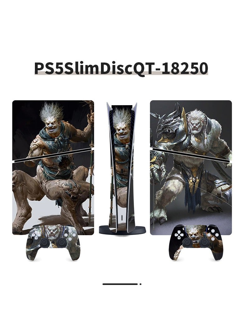 Suitable For Sony PS5 Gaming Console Black Myth Wukong Full Set Of Stickers