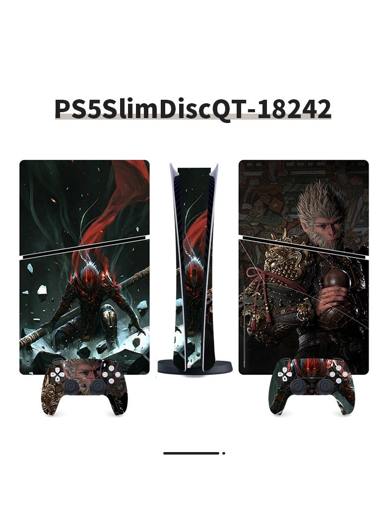 Suitable For Sony PS5 Gaming Console Black Myth Wukong Full Set Of Stickers