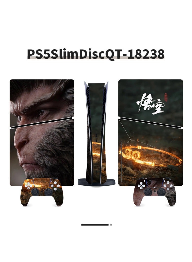 Suitable For Sony PS5 Gaming Console Black Myth Wukong Full Set Of Stickers