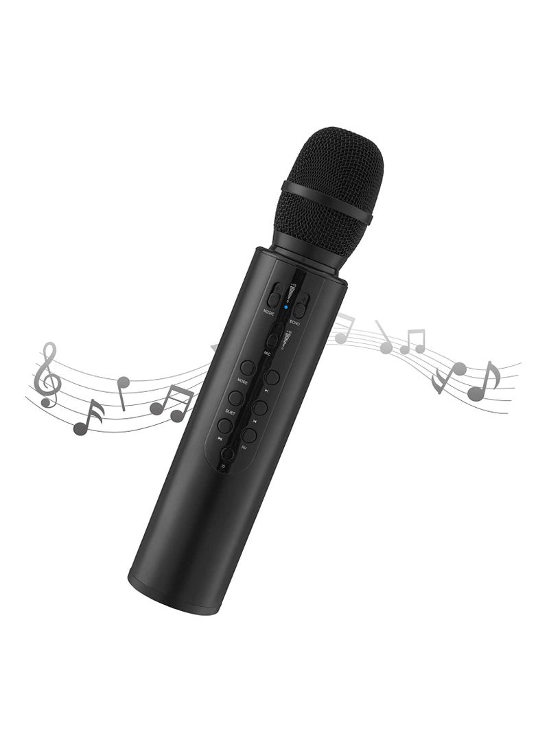 Karaoke Wireless Microphone Portable Handheld Bluetooth Speaker Mic, Home KTV Player Compatible with Android & iOS Devices for Party/Singing/Meeting