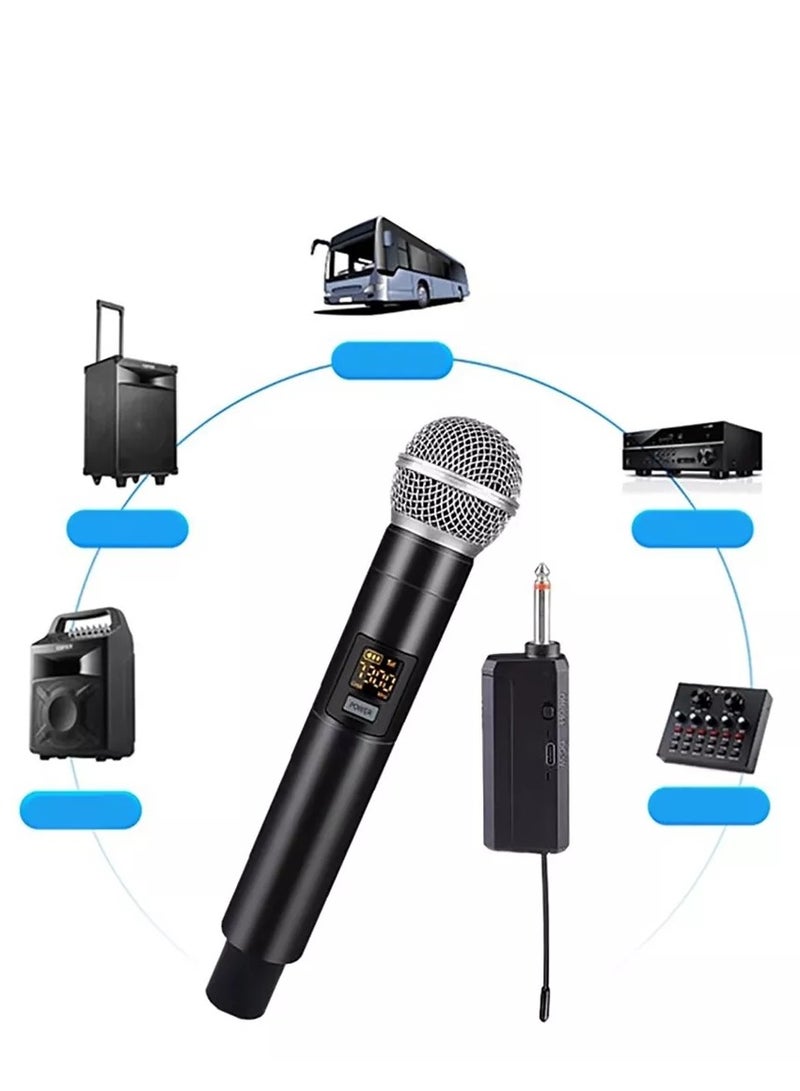 Handheld Wireless Microphone Black