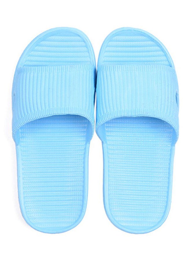 Skid Proof Flat Slippers Blue 29centimeter