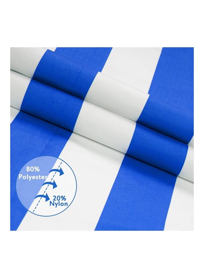 Microfiber Quick-Drying Towel Blue/White 90x170cm