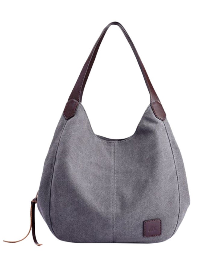 Large Capacity Leisure Hobo Bag Grey