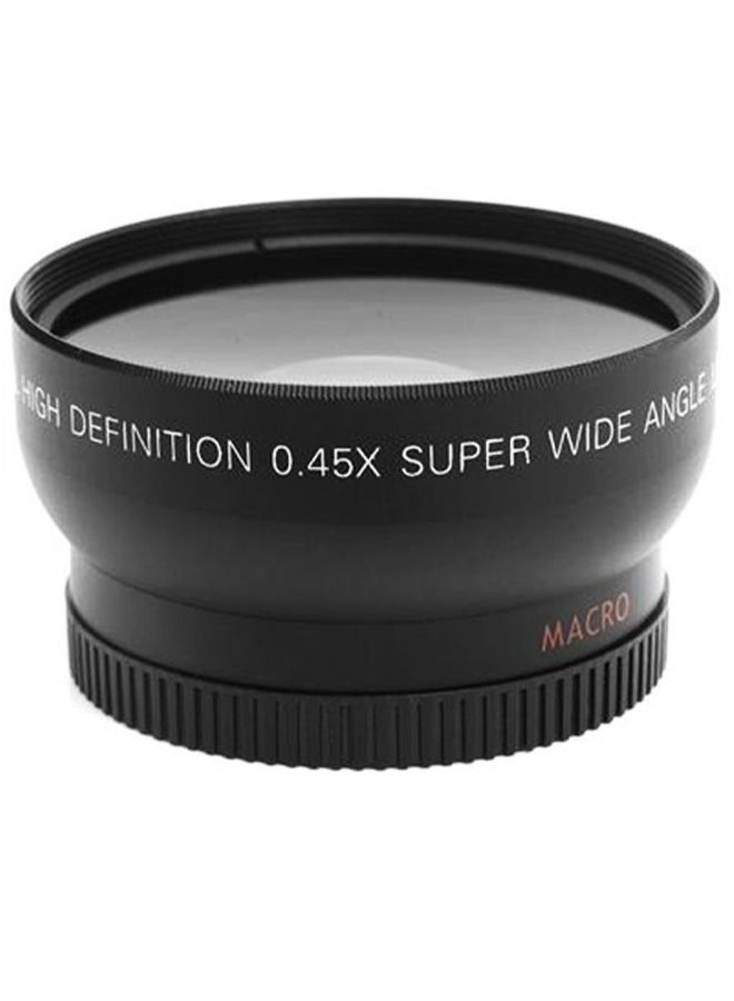 52MM 0.45x Fisheye Wide Angle Macro Lens For Nikon Black