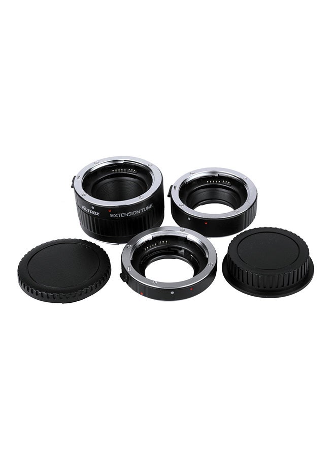 AF Extension Tube Ring Set With Cover For Canon DSLR Camera Black