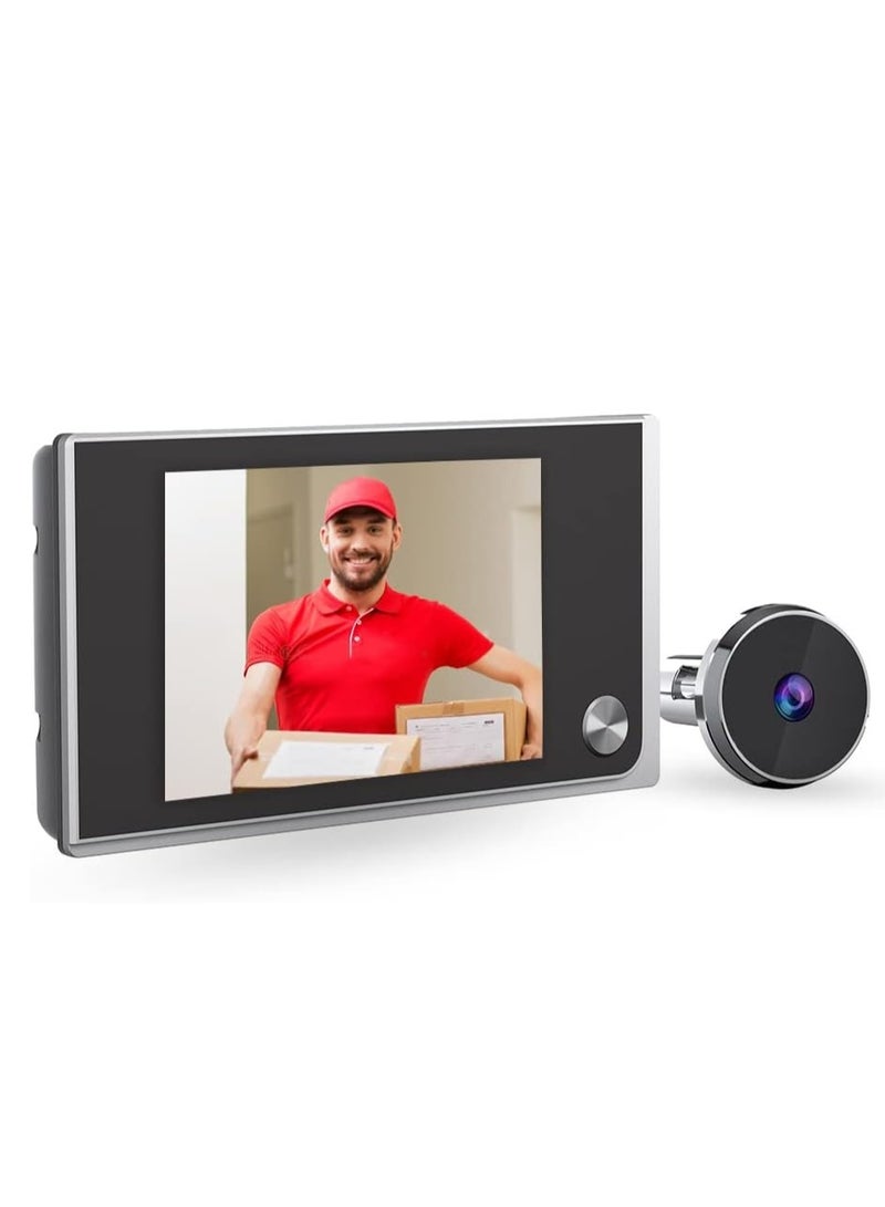 Peephole Camera for Apartment Door 3.5 inch LCD HD Screen 120 Degree Wide Angle Visual Doorbell Digital Door Viewer Super Long Standby Time