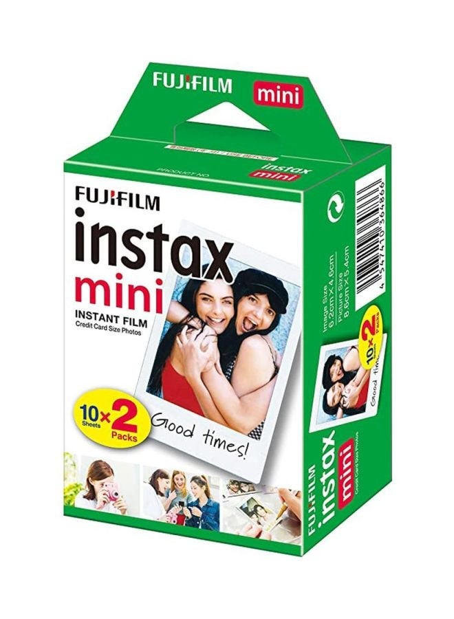 20-Piece Instax Mini Film White