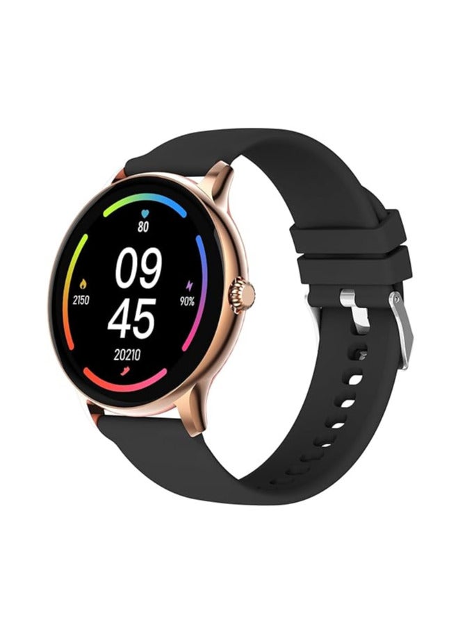 Fire-Boltt Phoenix Pro 35.3mm (1.39 inch) Bluetooth Calling Smart Watch, AI Voice Assistant, Metal Body with 120+ Sports Modes, SpO2, Heart Rate Monitoring (Gold Black)