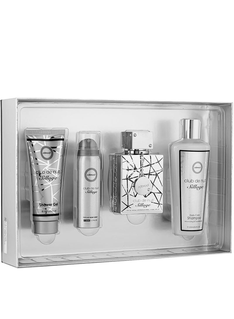 Armaf Club De Nuit Sillage 4 Pc Gift Set