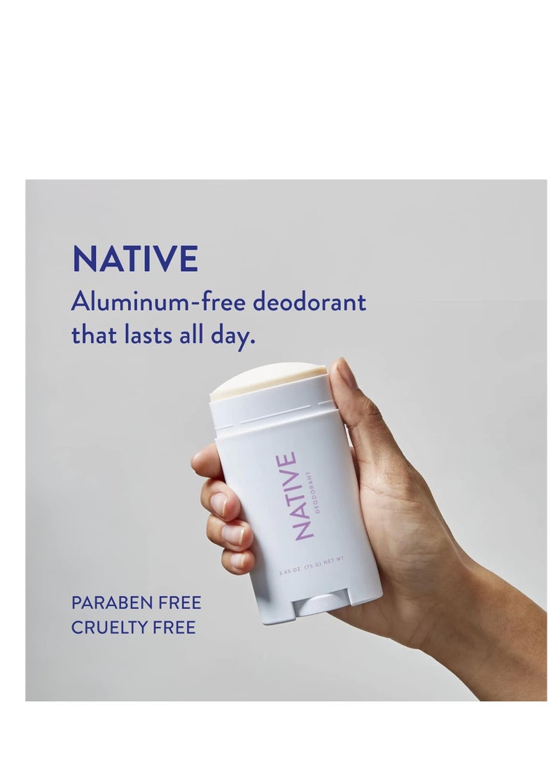 Native Deodorant Contains Naturally Derived Ingredients, 72 Hour Odor Control | Seasonal Scents for Women and Men, Aluminum Free with Baking Soda, Coconut Oil and Shea Butter | Lilac & White Tea