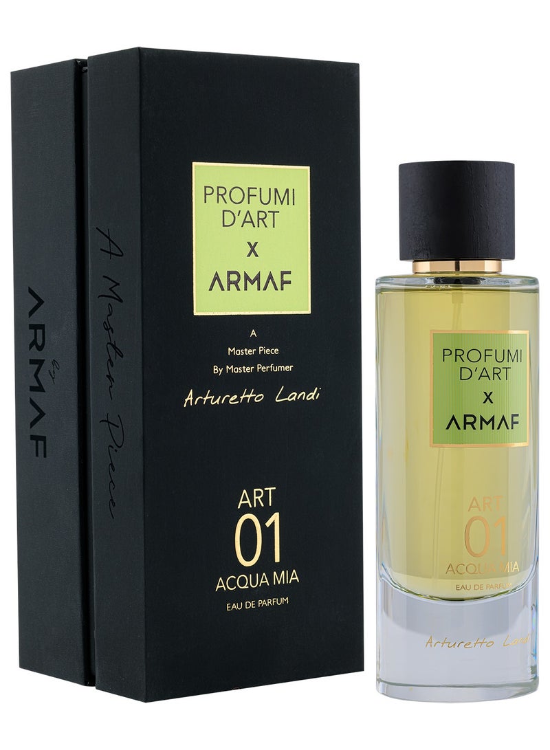 Armaf Profumi D Art 01 Acqua Mia Arturetto Landi Eau De Parfum 100ml For Unisex, Perfumes for Men, Perfume for Women, Luxury Fragrance, Long Lasting