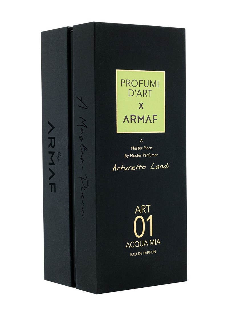 Armaf Profumi D Art 01 Acqua Mia Arturetto Landi Eau De Parfum 100ml For Unisex, Perfumes for Men, Perfume for Women, Luxury Fragrance, Long Lasting