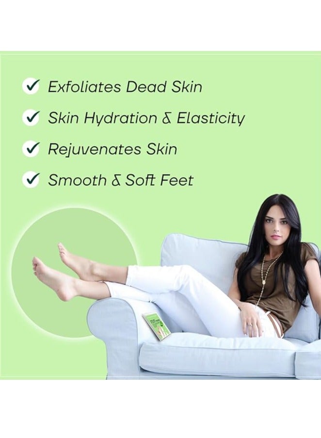 MOUNTAINOR Peeling Foot Mask Exfoliates & Brightens, Remove Dead Cell, Rejuvenates Skin For Men And Women 40gm 1 Pair