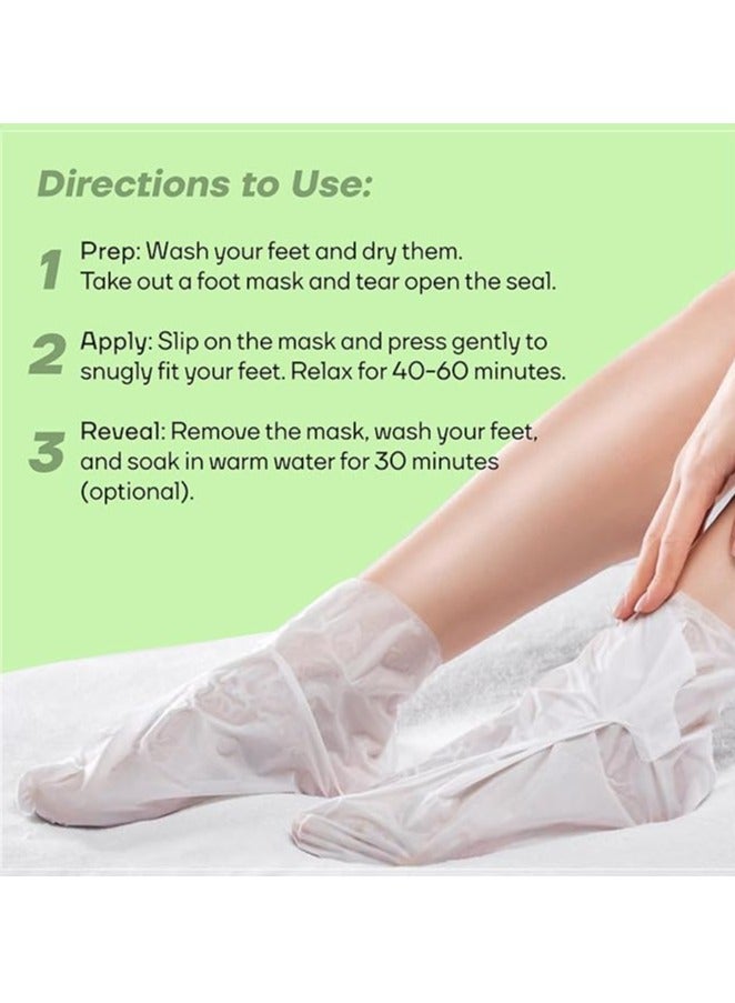 MOUNTAINOR Peeling Foot Mask Exfoliates & Brightens, Remove Dead Cell, Rejuvenates Skin For Men And Women 40gm 1 Pair