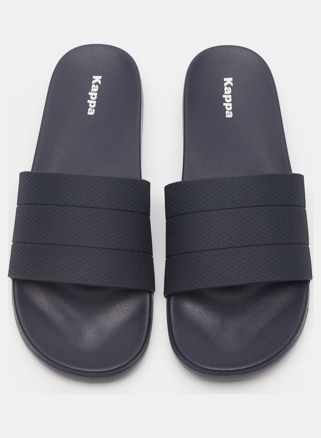 Men's Textured Slides Blue