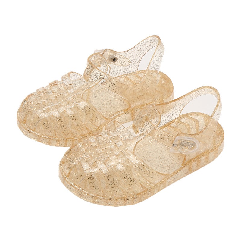 Kids Crystal Sandals 3-9 Years Princess JellyFlash Gold Flash Gold