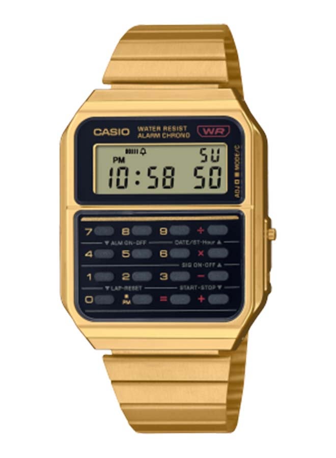 Digital Rectangle Shape Resin Wrist Watch CA-500WEG-1ADF - 34 Mm