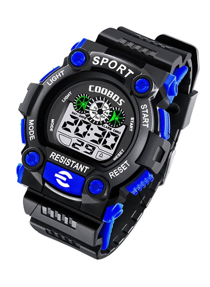 Kids' Water Resistant Rubber Digital Watch 1008