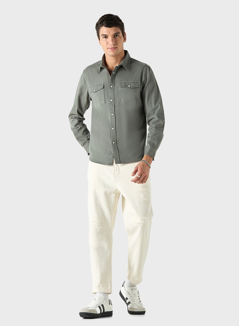 Regular Fit Button Down Shirt