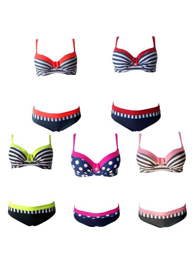 Women Bikini Set Swimwear Pink